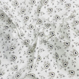 Pound A Metre 3 Metres 3 Metres Luxury 100% Cotton - 36" Wide - (Black & Grey Floral)
