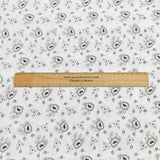Pound A Metre 3 Metres 3 Metres Luxury 100% Cotton - 36" Wide - (Black & Grey Floral)