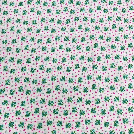 Pound A Metre 3 Metres 3 Metres Luxury 100% Cotton - 36" Wide - (Green Floral)