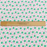 Pound A Metre 3 Metres 3 Metres Luxury 100% Cotton - 36" Wide - (Green Floral)
