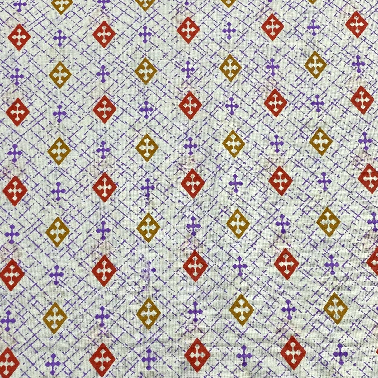 Pound A Metre 3 Metres 3 Metres Luxury 100% Cotton - 36" Wide - (Red & Gold)