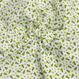 Pound A Metre 3 Metres 3 Metres Luxury 100% Cotton - 36" Wide - (White & Green Floral)