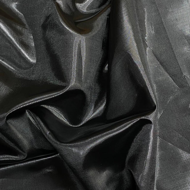 Pound A Metre 3 Metres 3 Metres, Luxury Aurora Foil Tricot Lame 55" Wide (Black)