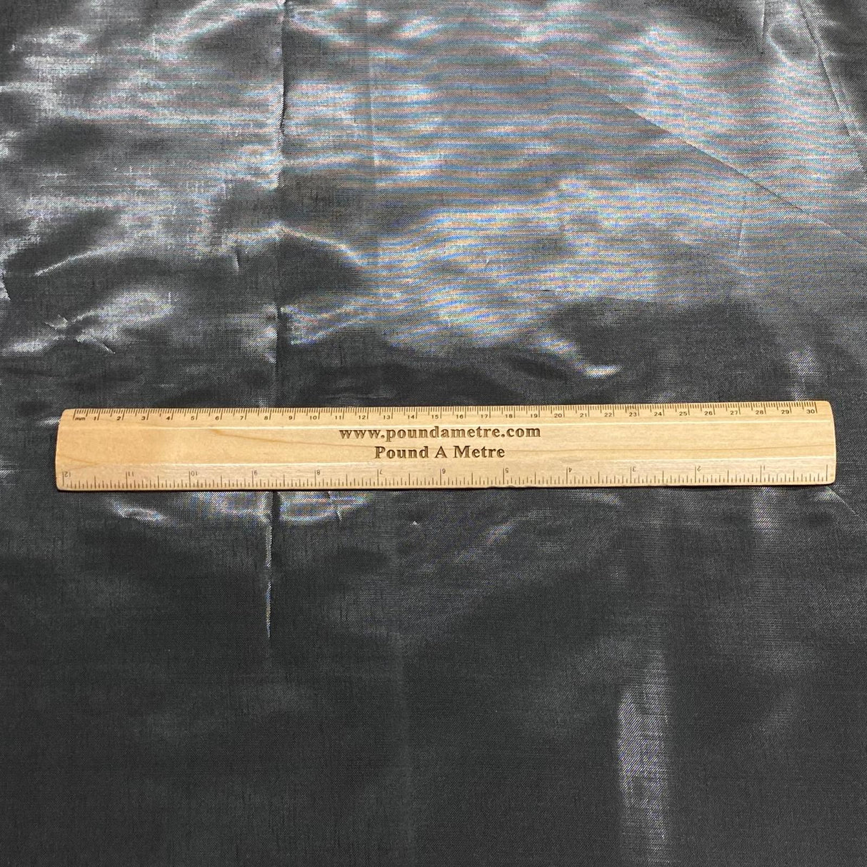 Pound A Metre 3 Metres 3 Metres, Luxury Aurora Foil Tricot Lame 55" Wide (Black)