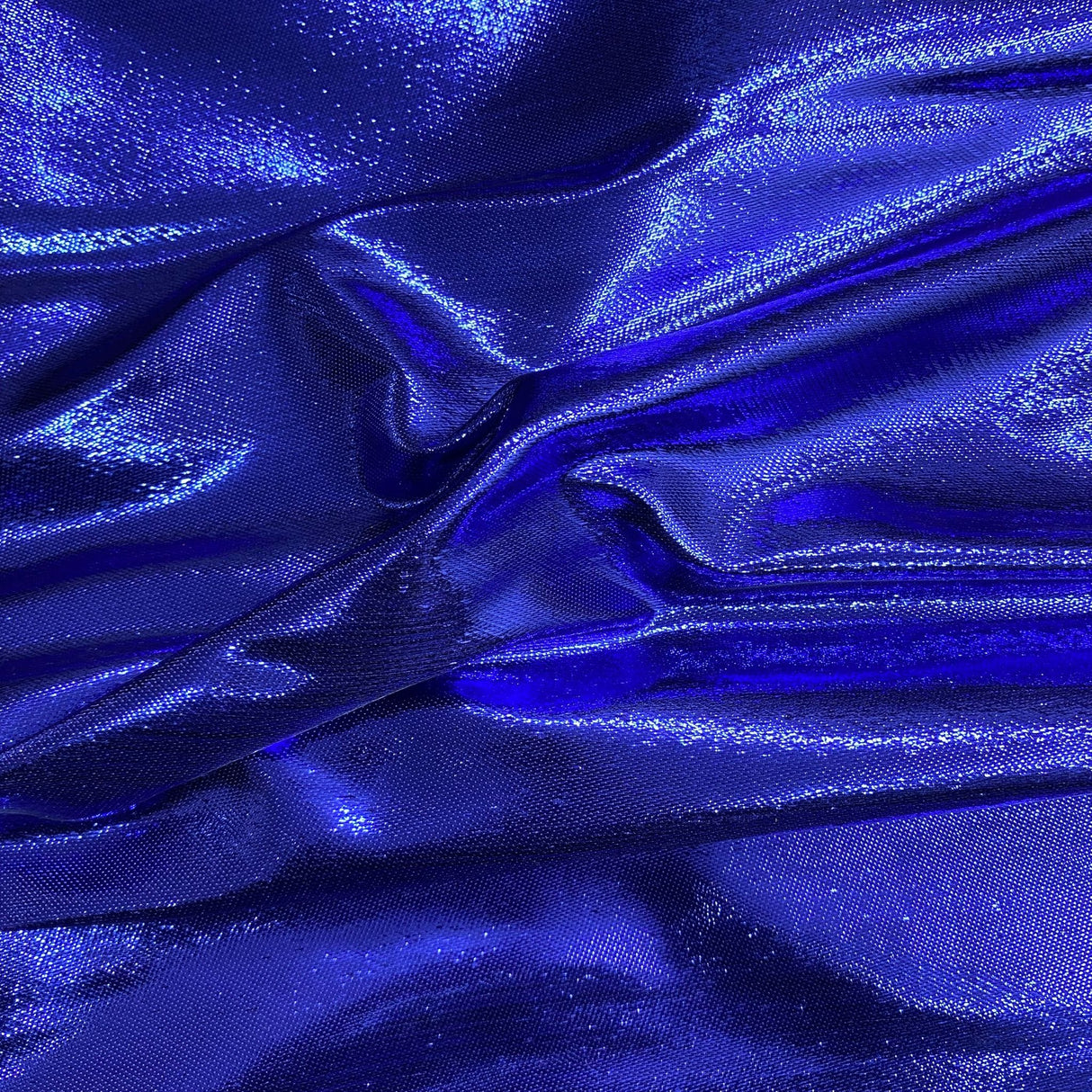 Pound A Metre 3 Metres 3 Metres, Luxury Aurora Foil Tricot Lame 55" Wide (Royal)