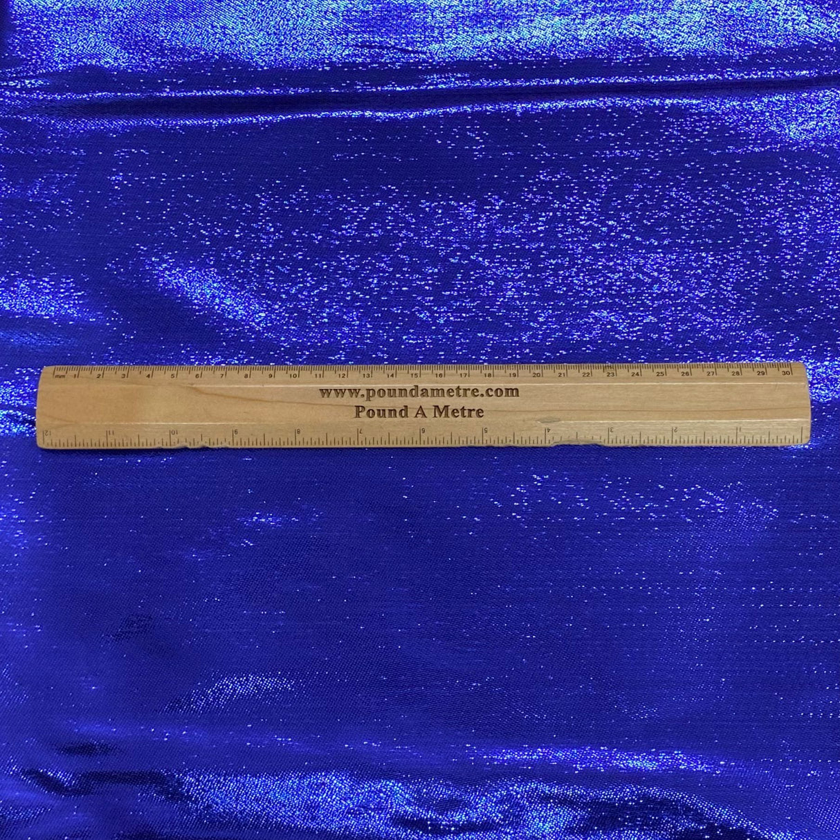 Pound A Metre 3 Metres 3 Metres, Luxury Aurora Foil Tricot Lame 55" Wide (Royal)