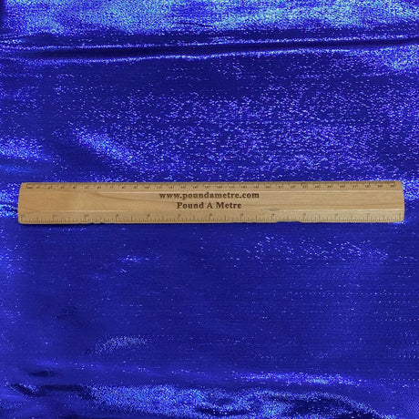 Pound A Metre 3 Metres 3 Metres, Luxury Aurora Foil Tricot Lame 55" Wide (Royal)