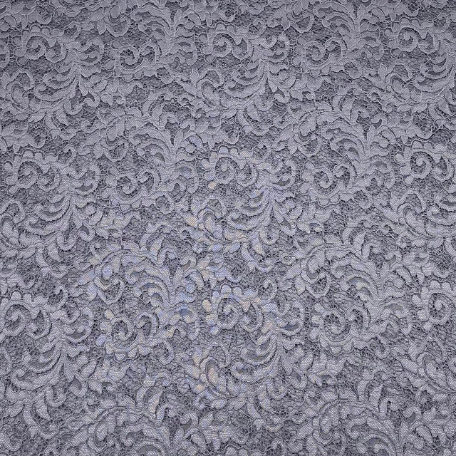 Pound A Metre 3 Metres 3 Metres Luxury Bridal Lace Fabric - 55" Wide (Grey)