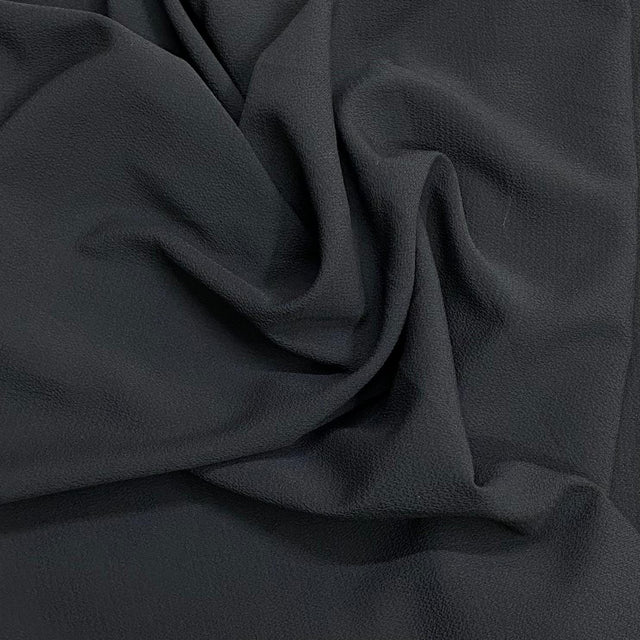 Pound A Metre 3 Metres, Luxury Bubble Crepe - 55” Wide (Black)