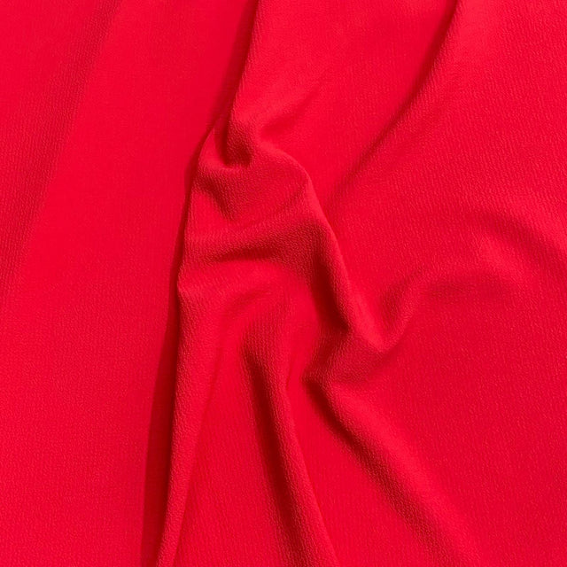 Pound A Metre 3 Metres, Luxury Bubble Crepe - 55” Wide (Red)