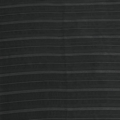 Pound A Metre 3 Metres Luxury Chiffon- 55" Wide- (Stripe Black)