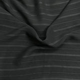 Pound A Metre 3 Metres Luxury Chiffon- 55" Wide- (Stripe Black)