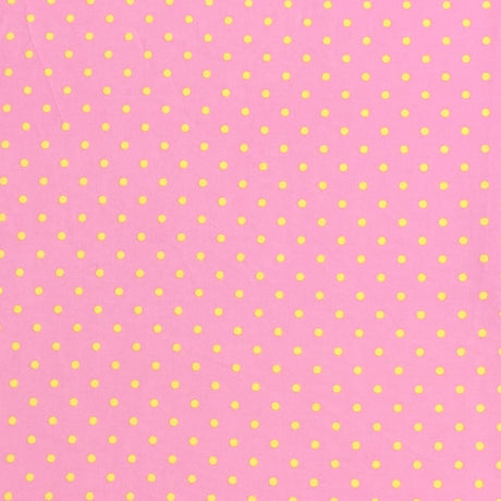 Pound A Metre 3 Metres Luxury Cotton Poplin Fabric – 45'' Wide (Pink Polka)