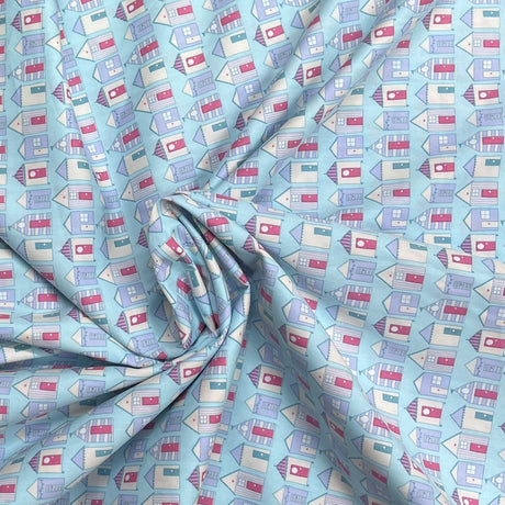 Pound A Metre 3 Metres Luxury Cotton Poplin Fabric – 45'' Wide (Sky House)
