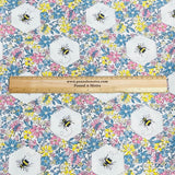 Pound A Metre 3 Metres Luxury Cotton Poplin Fabric – 60'' Wide (Bee)