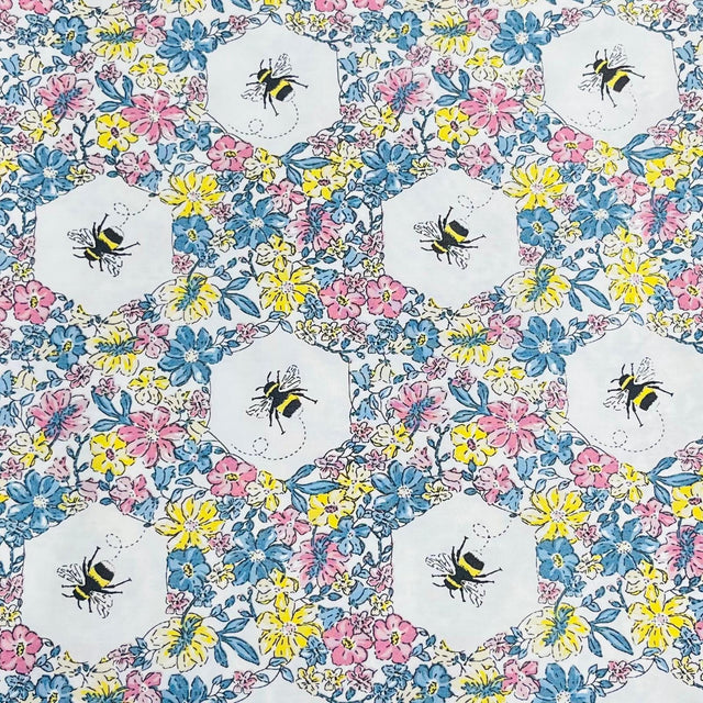 Pound A Metre 3 Metres Luxury Cotton Poplin Fabric – 60'' Wide (Bee)