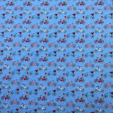 Pound A Metre 3 Metres Luxury Cotton Poplin Fabric – 60'' Wide (Blue Bike)