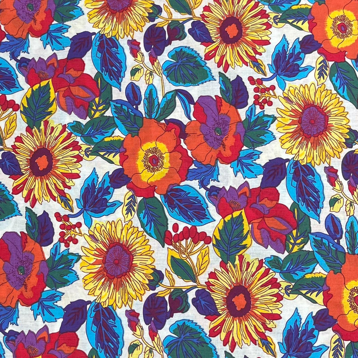 Pound A Metre 3 Metres Luxury Cotton Poplin Fabric – 60'' Wide (Colourful)