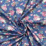 Pound A Metre 3 Metres Luxury Cotton Poplin Fabric – 60'' Wide (Flower With Animals)