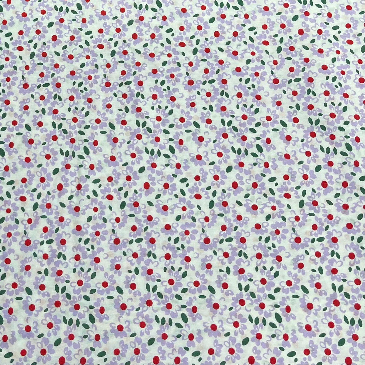 Pound A Metre 3 Metres Luxury Cotton Poplin Fabric – 60'' Wide (Lilac Floral)