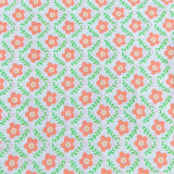 Pound A Metre 3 Metres Luxury Cotton Poplin Fabric – 60'' Wide (Orange Flower)