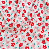 Pound A Metre 3 Metres Luxury Cotton Poplin Fabric – 60'' Wide (Roses)