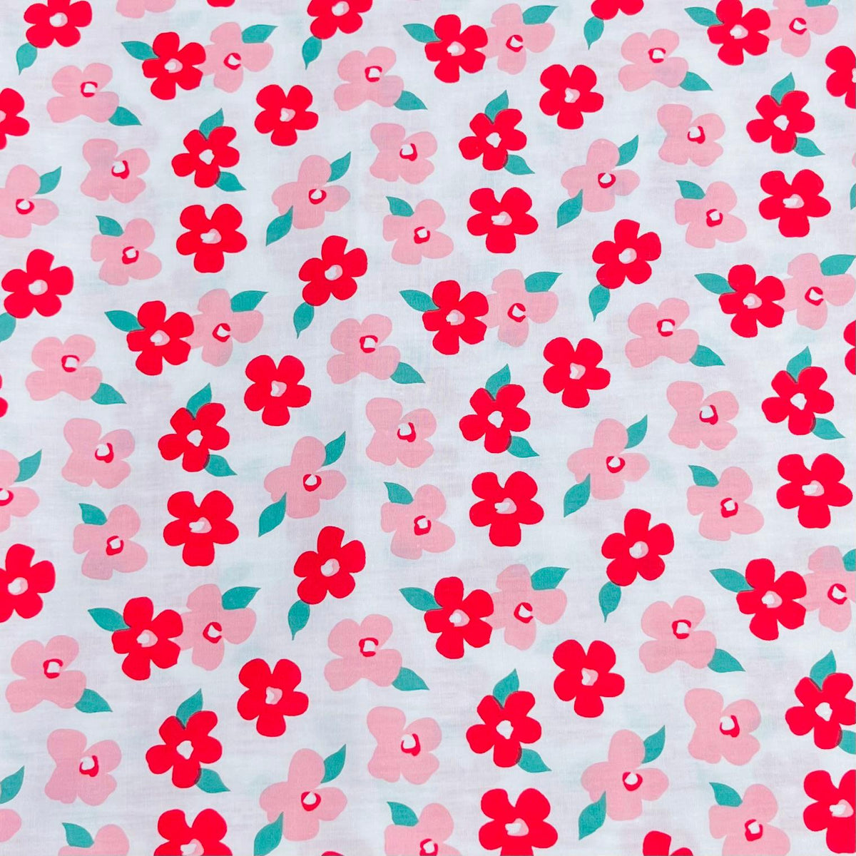 Pound A Metre 3 Metres Luxury Cotton Poplin Fabric – 60'' Wide (Roses)