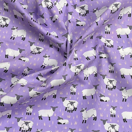 Pound A Metre 3 Metres Luxury Cotton Poplin Fabric – 60'' Wide (Sheep)
