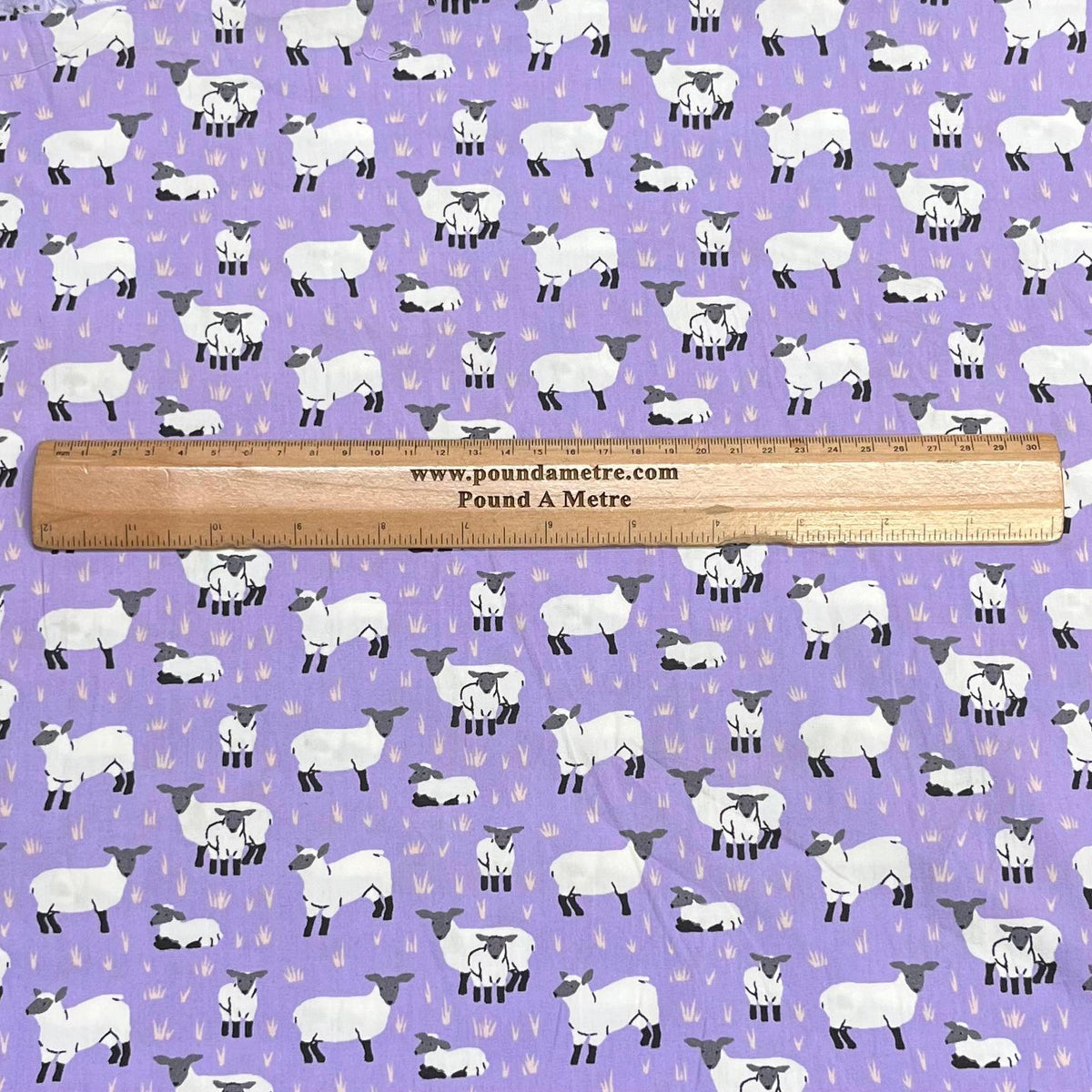 Pound A Metre 3 Metres Luxury Cotton Poplin Fabric – 60'' Wide (Sheep)