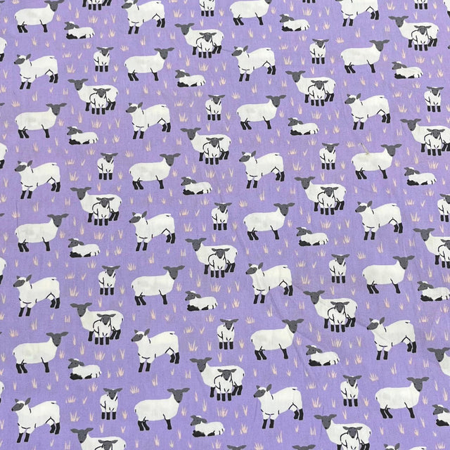Pound A Metre 3 Metres Luxury Cotton Poplin Fabric – 60'' Wide (Sheep)