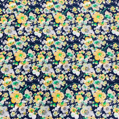 Pound A Metre Per 3 Metres 3 Metres Luxury Cotton Sateen - 45" Wide (Flowers)