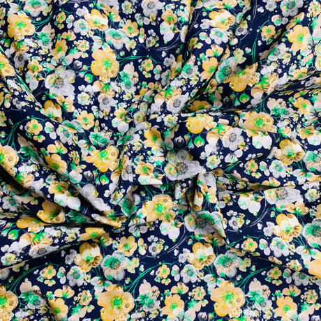 Pound A Metre Per 3 Metres 3 Metres Luxury Cotton Sateen - 45" Wide (Flowers)