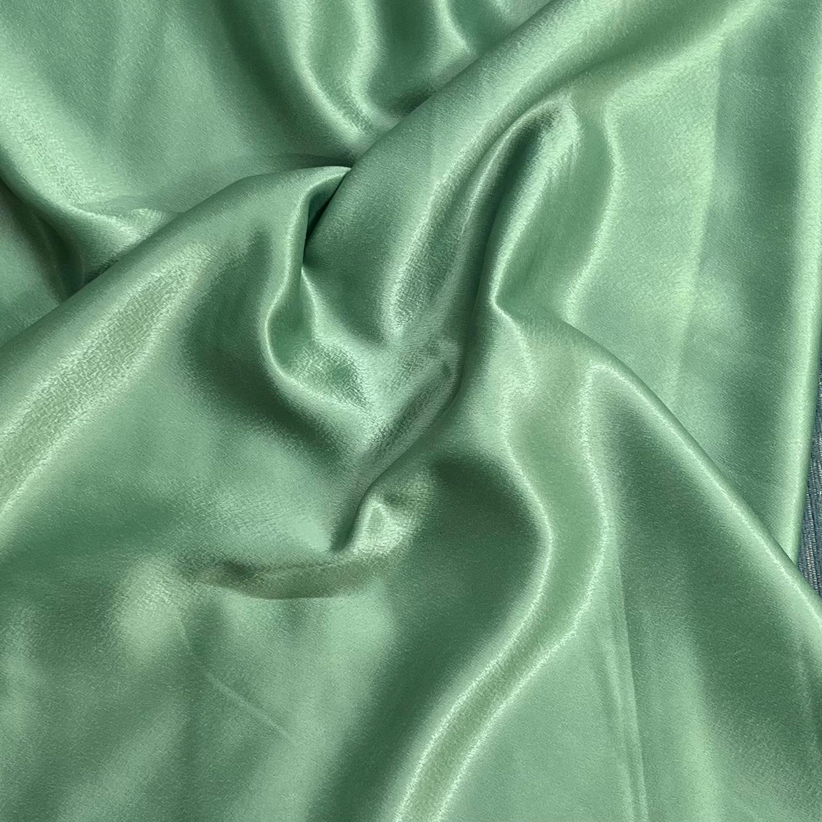 Pound A Metre 3 Metres Luxury Crepe Back Satin - 45" Wide (Green)