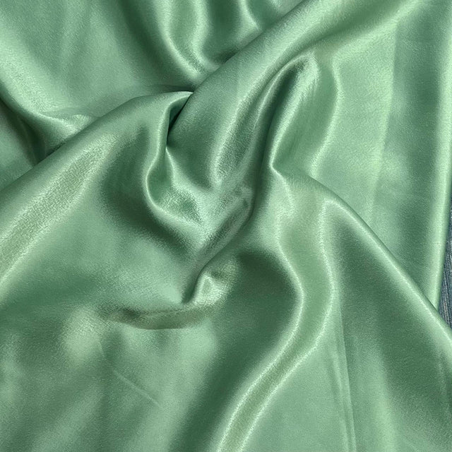 Pound A Metre 3 Metres Luxury Crepe Back Satin - 45" Wide (Green)