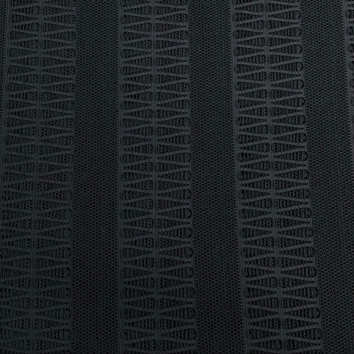 Pound A Metre 3 Metres Luxury Cutwork Jersey 60' wide (Black)