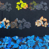 Pound A Metre 3 Metres 3 Metres Luxury Detailed Embroidered Lace Fabric - 55" Wide (Black & Yellow) (EOL)