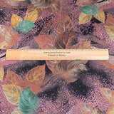 Pound A Metre 3 Metres Luxury Diamante Printed Winter Viscose- 55'' - (Amber Fall)