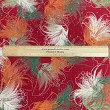 Pound A Metre 3 Metres Luxury Diamante Printed Winter Viscose- 55'' - (Apple)