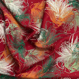 Pound A Metre 3 Metres Luxury Diamante Printed Winter Viscose- 55'' - (Apple)