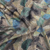 Pound A Metre 3 Metres Luxury Diamante Printed Winter Viscose- 55'' - (Autumn)