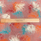 Pound A Metre 3 Metres Luxury Diamante Printed Winter Viscose- 55'' - (Dusty)