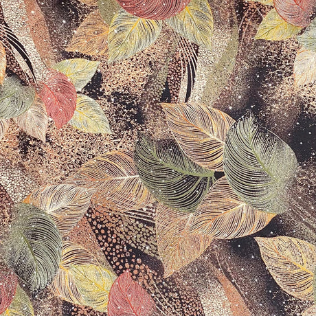 Pound A Metre 3 Metres Luxury Diamante Printed Winter Viscose- 55'' - (Ivory)