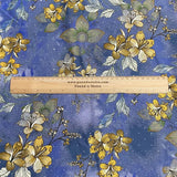 Pound A Metre 3 Metres Luxury Diamante Printed Winter Viscose- 55'' - (Jeans)