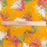 Pound A Metre 3 Metres Luxury Diamante Printed Winter Viscose- 55'' - (Mango)