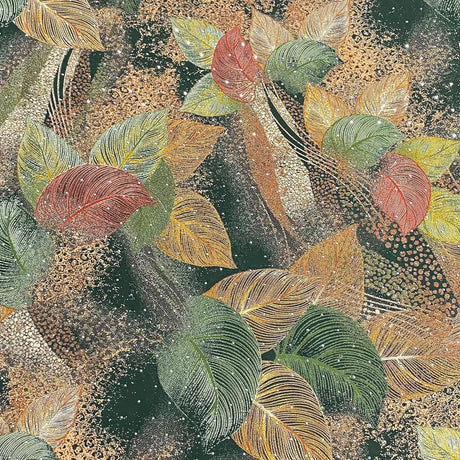 Pound A Metre 3 Metres Luxury Diamante Printed Winter Viscose- 55'' - (Meadow)