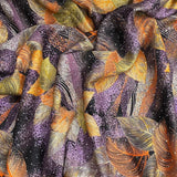 Pound A Metre 3 Metres Luxury Diamante Printed Winter Viscose- 55'' - (Orchid Glow)