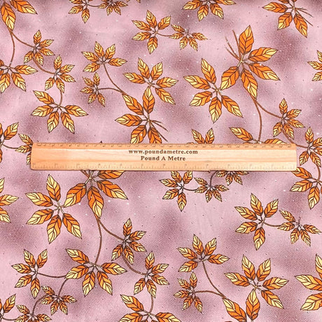 Pound A Metre 3 Metres Luxury Diamante Printed Winter Viscose- 55'' - (Pastel Vine)