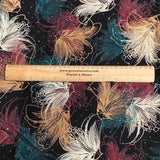 Pound A Metre 3 Metres Luxury Diamante Printed Winter Viscose- 55'' - (Puma)