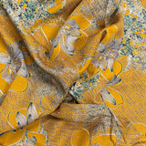 Pound A Metre 3 Metres Luxury Diamante Printed Winter Viscose- 55'' - (Sunny)