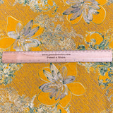 Pound A Metre 3 Metres Luxury Diamante Printed Winter Viscose- 55'' - (Sunny)